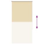 vidaXL Roleta Zatemnenie Béžová 80x150 cm Šírka látky 75,7cm Polyester – Obrázok 9