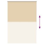 vidaXL Roleta Zatemnenie Béžová 105x150 cm Šírka látky 100,7 cm – Obrázok 9