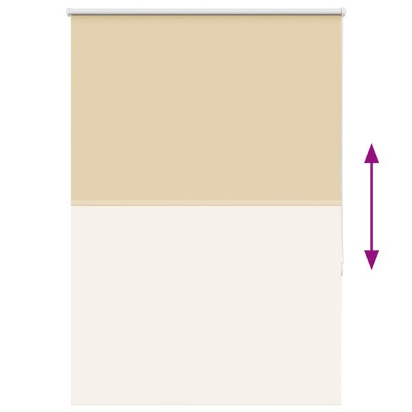 vidaXL Roleta Zatemnenie Béžová 115x150 cm Šírka látky 110,7 cm – Obrázok 9