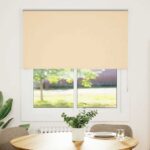 vidaXL roleta Blackout Béžová 135x130cm Šírka látky 131,6 cm Polyester – Obrázok 2