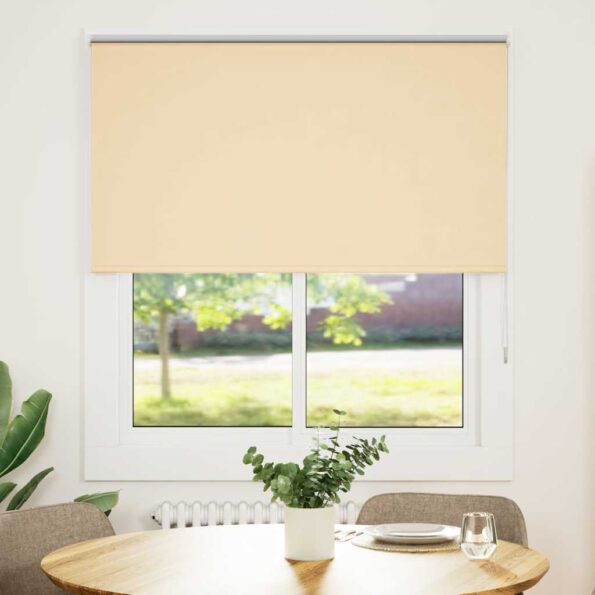 VXL8721158318336_g_en_hd_1.jpg vidaXL roleta Blackout Béžová 135x130cm Šírka látky 131,6 cm Polyester – Obrázok 2