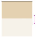 vidaXL roleta Blackout Béžová 135x130cm Šírka látky 131,6 cm Polyester – Obrázok 9