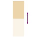 vidaXL Roleta Zatemnenie Béžová 85x210 cm Šírka látky 80,7cm Polyester – Obrázok 5