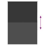 vidaXL Roleta Zatemnenie Čierna 105x130 cm Šírka látky 100,7 cm – Obrázok 5