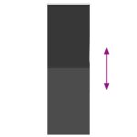 vidaXL roleta Blackout čierna 50x150 cm Šírka látky 45,7 cm Polyester – Obrázok 5