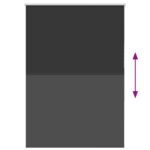 vidaXL Roleta Zatemnenie Čierna 90x150 cm Šírka látky 85,7cm Polyester – Obrázok 5