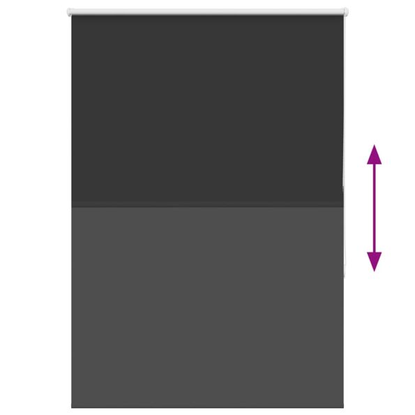 vidaXL Roleta Zatemnenie Čierna 110x150 cm Šírka látky 105,7 cm – Obrázok 5