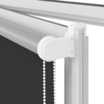 vidaXL Roleta Zatemnenie Čierna 125x150 cm Šírka látky 121,6 cm – Obrázok 12