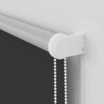 vidaXL Roleta Zatemnenie Čierna 125x150 cm Šírka látky 121,6 cm – Obrázok 11