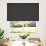 vidaXL roleta Blackout Black 130x150 cm Šírka látky 126,6 cm Polyester