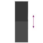 vidaXL Roleta Zatemnenie Čierna 60x175 cm Šírka látky 55,7cm Polyester – Obrázok 5