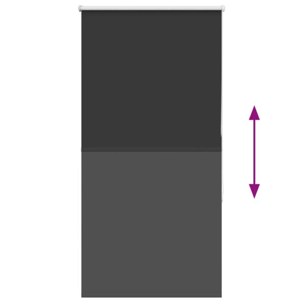 vidaXL Roleta Zatemnenie Čierna 70x175 cm Šírka látky 65,7cm Polyester – Obrázok 5