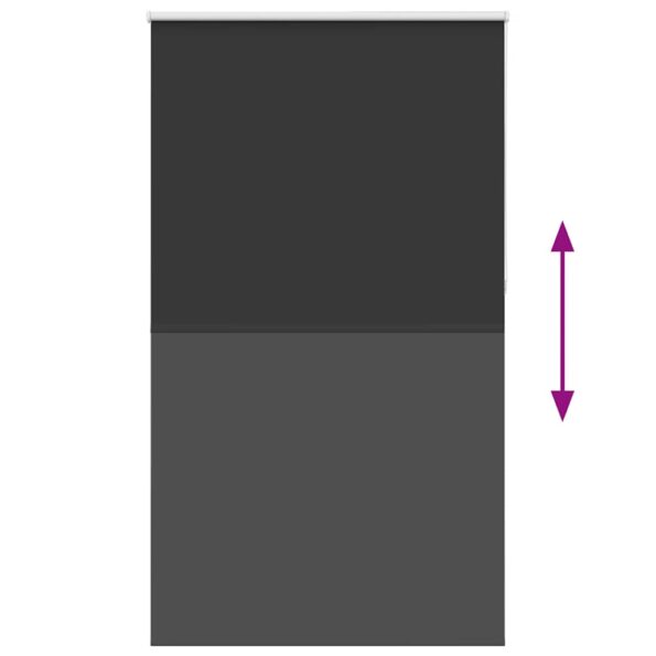 vidaXL Roleta Zatemnenie Čierna 125x210 cm Šírka látky 121,6 cm – Obrázok 5