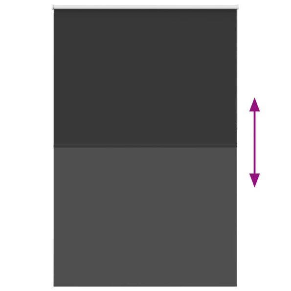 vidaXL roleta Blackout Black 145x210 cm Šírka látky 141,6 cm Polyester – Obrázok 5