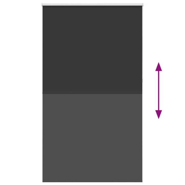 vidaXL Roleta Zatemnenie Čierna 120x230 cm Šírka látky 116,6 cm – Obrázok 5