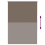 vidaXL Roleta zatemnenie Coffee 95x150 cm Šírka látky 90,7cm Polyester – Obrázok 5