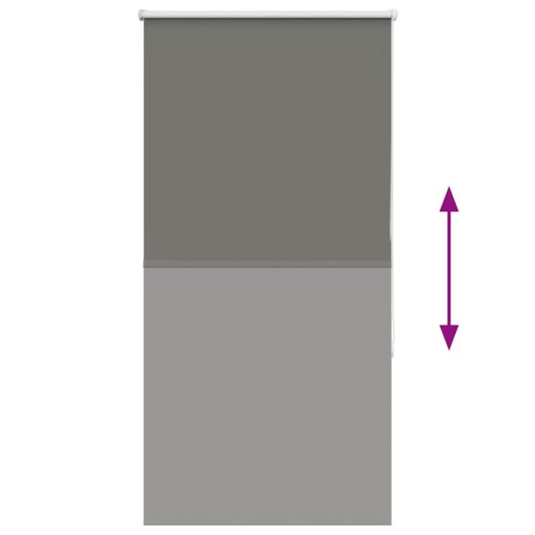 vidaXL Roleta Zatemnenie sivá 75x130 cm Šírka látky 70,7cm Polyester – Obrázok 5