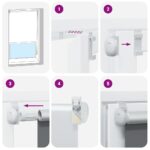 vidaXL Roleta Zatemnenie sivá 75x130 cm Šírka látky 70,7cm Polyester – Obrázok 6