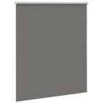vidaXL Roleta Zatemnenie sivá 120x130 cm Šírka látky 116,6 cm – Obrázok 3