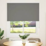 vidaXL Roleta Zatemnenie sivá 120x130 cm Šírka látky 116,6 cm