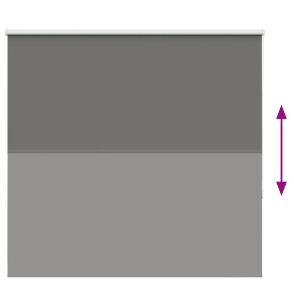 vidaXL roleta Blackout sivá 150x130 cm Šírka látky 146,6cm Polyester – Obrázok 5