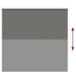vidaXL roleta Blackout sivá 155x130 cm Šírka látky 151,6cm Polyester – Obrázok 5