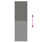 vidaXL roleta Blackout sivá 40x150 cm Šírka látky 35,7cm Polyester – Obrázok 5