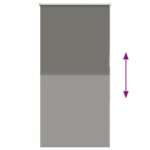 vidaXL Roleta Zatemnenie sivá 65x150 cm Šírka látky 60,7cm Polyester – Obrázok 5