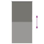 vidaXL Roleta Zatemnenie sivá 85x150 cm Šírka látky 80,7cm Polyester – Obrázok 5