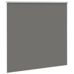 vidaXL roleta Blackout sivá 145x150 cm Šírka látky 141,6cm Polyester – Obrázok 3