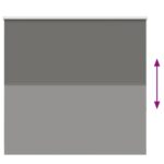 vidaXL roleta Blackout sivá 145x150 cm Šírka látky 141,6cm Polyester – Obrázok 5