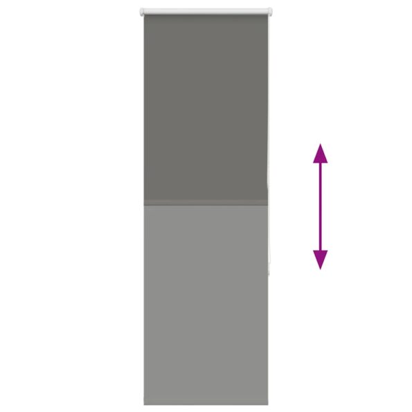 vidaXL roleta Blackout sivá 50x175 cm Šírka látky 45,7 cm Polyester – Obrázok 5