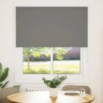 vidaXL Roleta Zatemnenie sivá 125x175 cm Šírka látky 121,6 cm – Obrázok 2
