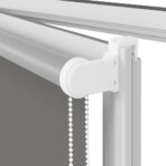 vidaXL Roleta Zatemnenie sivá 125x175 cm Šírka látky 121,6 cm – Obrázok 12