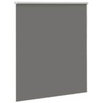 vidaXL Roleta Zatemnenie sivá 125x175 cm Šírka látky 121,6 cm – Obrázok 3