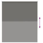 vidaXL Roleta Zatemnenie sivá 125x175 cm Šírka látky 121,6 cm – Obrázok 5