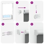 vidaXL roleta Blackout listy zelené 155x150 cm Šírka látky 151,6cm – Obrázok 5