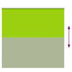 vidaXL roleta Blackout listy zelené 155x150 cm Šírka látky 151,6cm – Obrázok 9