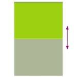 vidaXL roleta Blackout listy zelené 160x230 cm Šírka látky 156,6cm – Obrázok 9