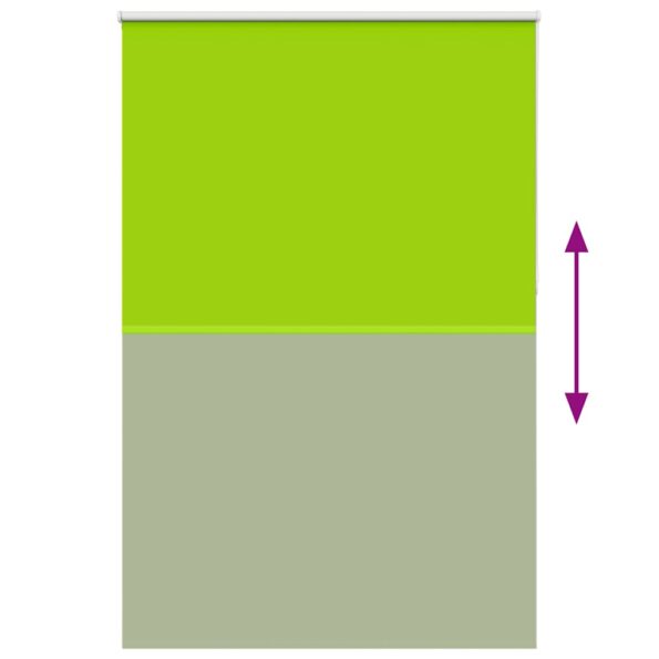vidaXL roleta Blackout listy zelené 160x230 cm Šírka látky 156,6cm – Obrázok 9