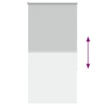 vidaXL Roleta Zatemnenie svetlo šedá 90x130 cm Šírka látky 85,7cm – Obrázok 9