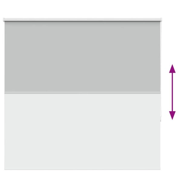 vidaXL roleta Blackout svetlo šedá 145x130 cm Šírka látky 141,6cm – Obrázok 9