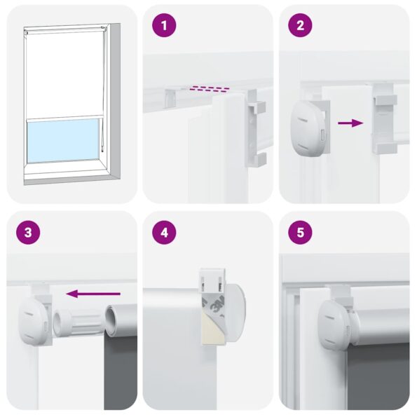 vidaXL Roleta Zatemnenie svetlo šedá 100x150cm Šírka látky 95,7cm – Obrázok 5