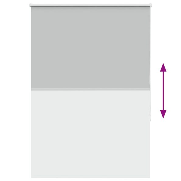 vidaXL Roleta Zatemnenie svetlo šedá 100x150cm Šírka látky 95,7cm – Obrázok 9