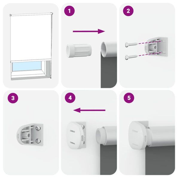 vidaXL Roleta Zatemnenie svetlo šedá 110x175 cm Šírka látky 105,7 cm – Obrázok 6