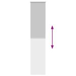 vidaXL Roleta Zatemnenie svetlo šedá 40x210 cm Šírka látky 35,7cm – Obrázok 9