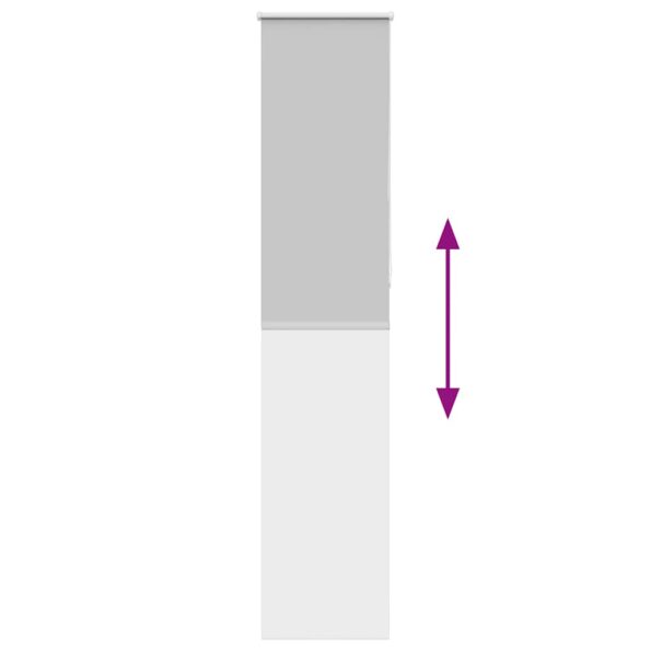 vidaXL Roleta Zatemnenie svetlo šedá 40x210 cm Šírka látky 35,7cm – Obrázok 9