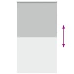 vidaXL Roleta Zatemnenie svetlo šedá 125x210 cm Šírka látky 121,6 cm – Obrázok 9