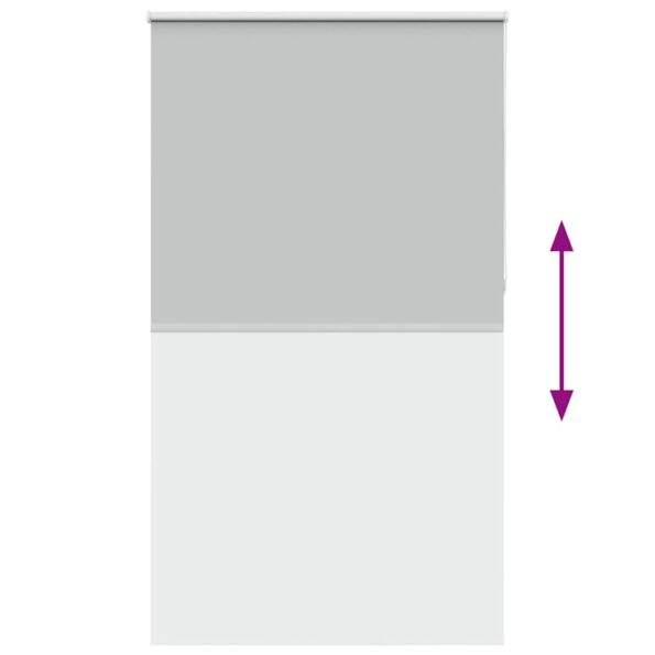 vidaXL Roleta Zatemnenie svetlo šedá 125x210 cm Šírka látky 121,6 cm – Obrázok 9