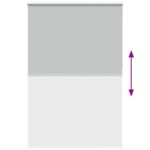 vidaXL roleta zatemnenie svetlo šedá 145x230 cm Šírka látky 141,6cm – Obrázok 9